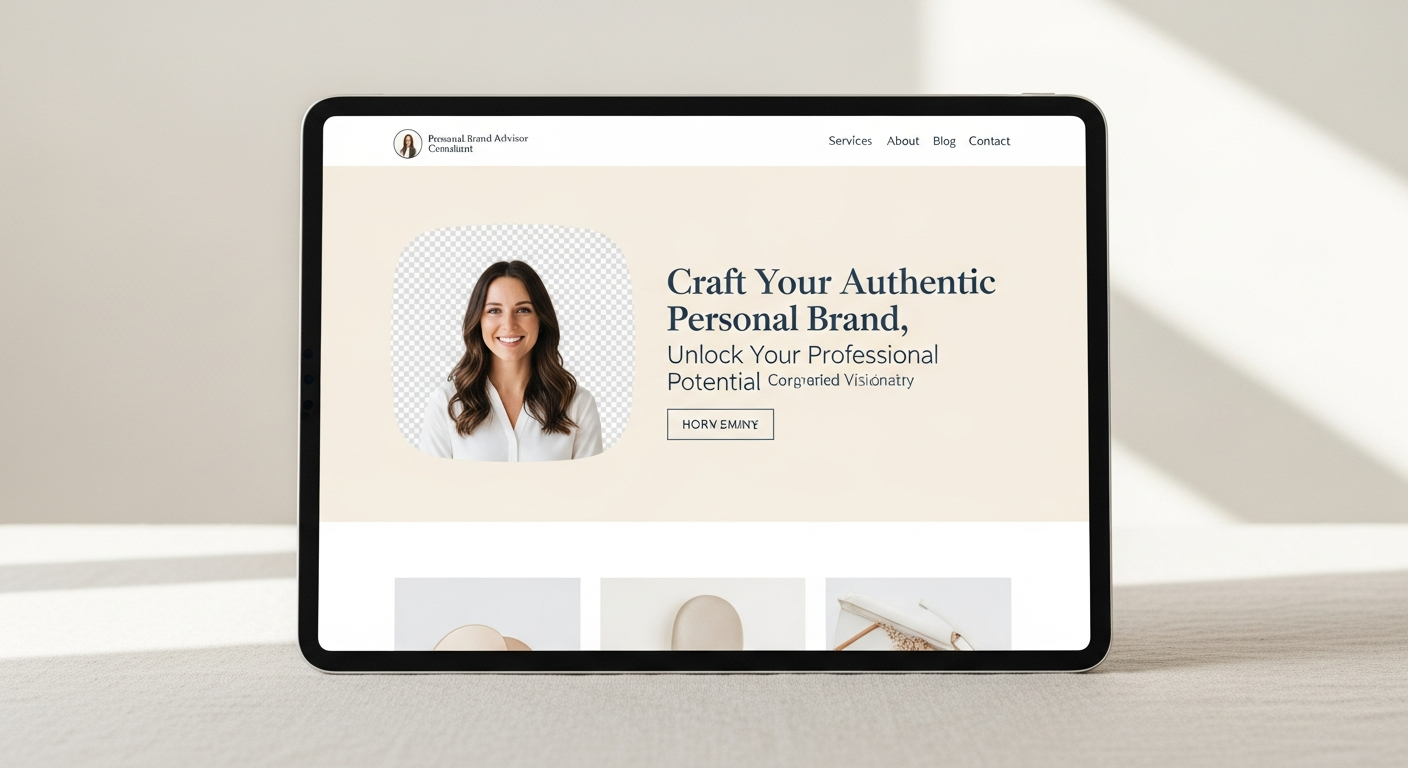 Screenshot of the Pete Duffy personal-brand advisor site.